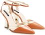 PATRIZIA PEPE Metallic Muse Hoge Hak Sandalen Bruin Dames - Thumbnail 1