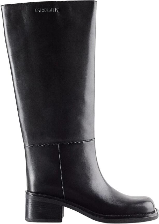 Patrizia Pepe Daily Square Leren Hoge Laarzen