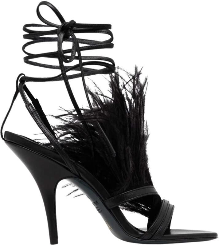 PATRIZIA PEPE Stijlvolle hoge hak sandalen Zwart Dames