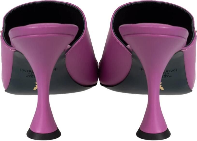 PATRIZIA PEPE Hakmuiltjes met vierkante neus en flip flop design Paars Dames - Foto 4
