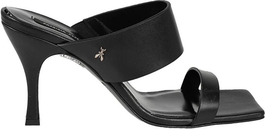 PATRIZIA PEPE Tijdloze Elegante Leren Muiltjes Black Dames