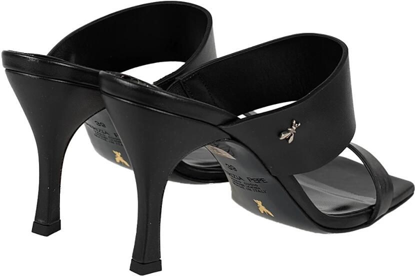 PATRIZIA PEPE Tijdloze Elegante Leren Muiltjes Black Dames - Foto 5