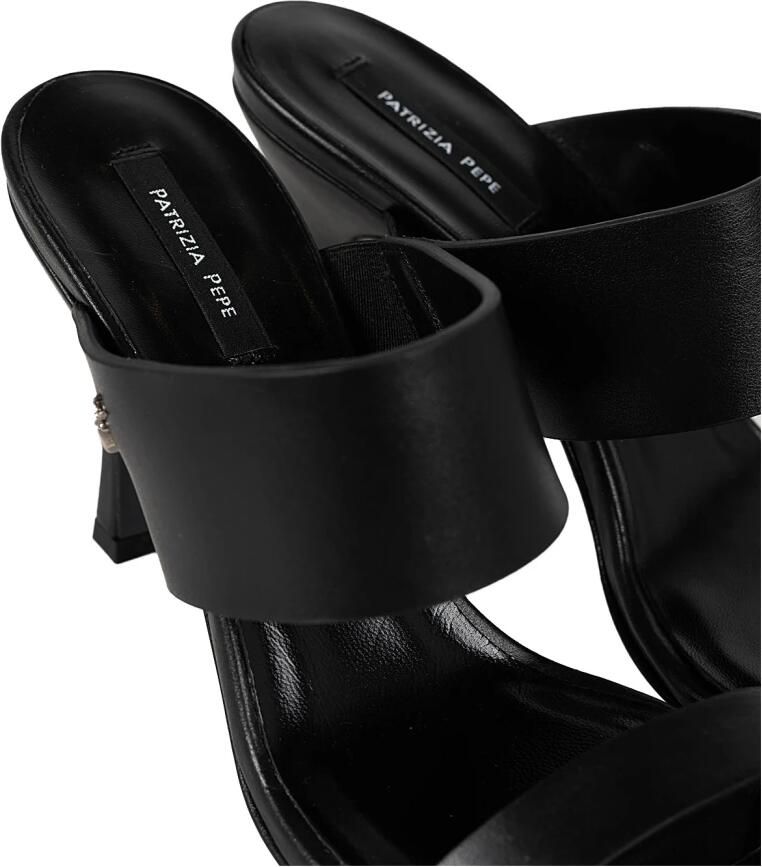 PATRIZIA PEPE Tijdloze Elegante Leren Muiltjes Black Dames - Foto 3