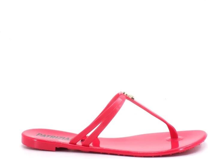 Patrizia Pepe Infradito PVC Logo Gold