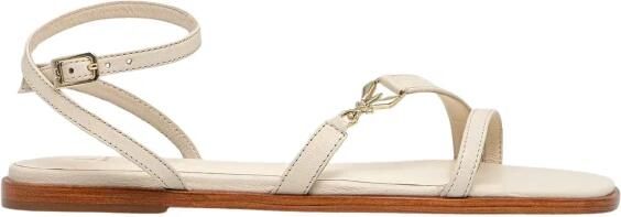 Patrizia Pepe Leren platte sandalen