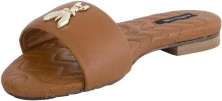 Patrizia Pepe Leren Sandalen in Bruin