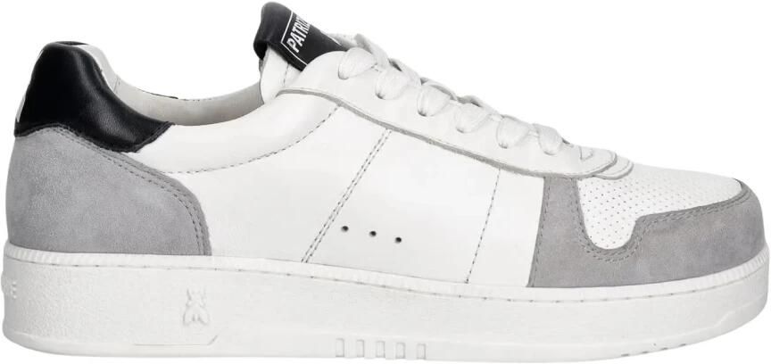 Patrizia Pepe Leren sneakers met suède panelen