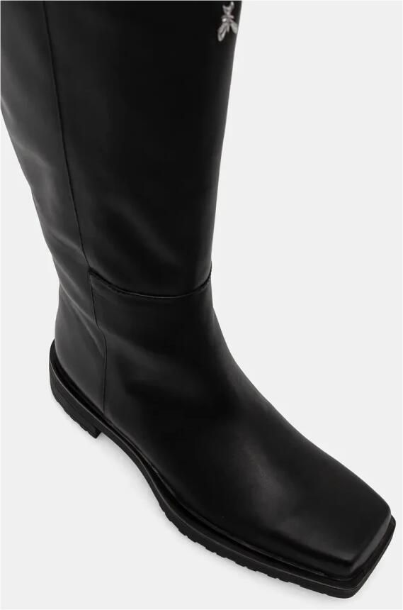 Patrizia Pepe Zwarte platte schoenen met hartuitsnijding - Foto 3