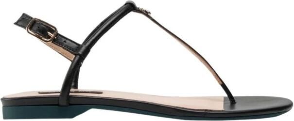 Patrizia Pepe Leren Band Sandalen