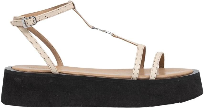 Patrizia Pepe Sandaletten met platformzool en Fly-detail