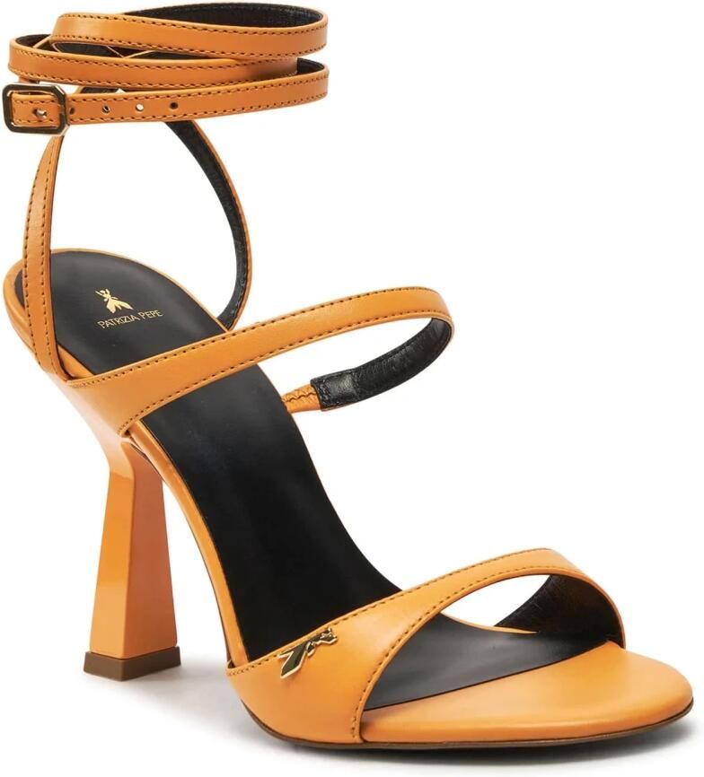 PATRIZIA PEPE Sandals Sandaal met hoge hak en groene leren zool Yellow Dames - Foto 3