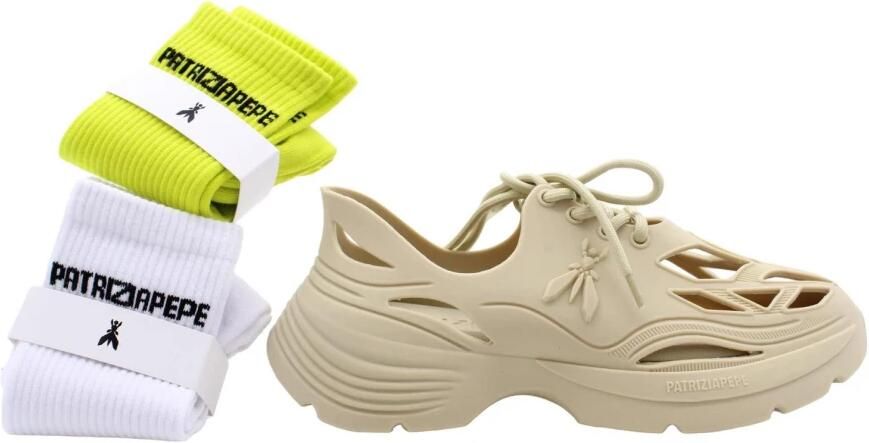 PATRIZIA PEPE Schoenen Gummy Pepe Sneakers Beige Dames