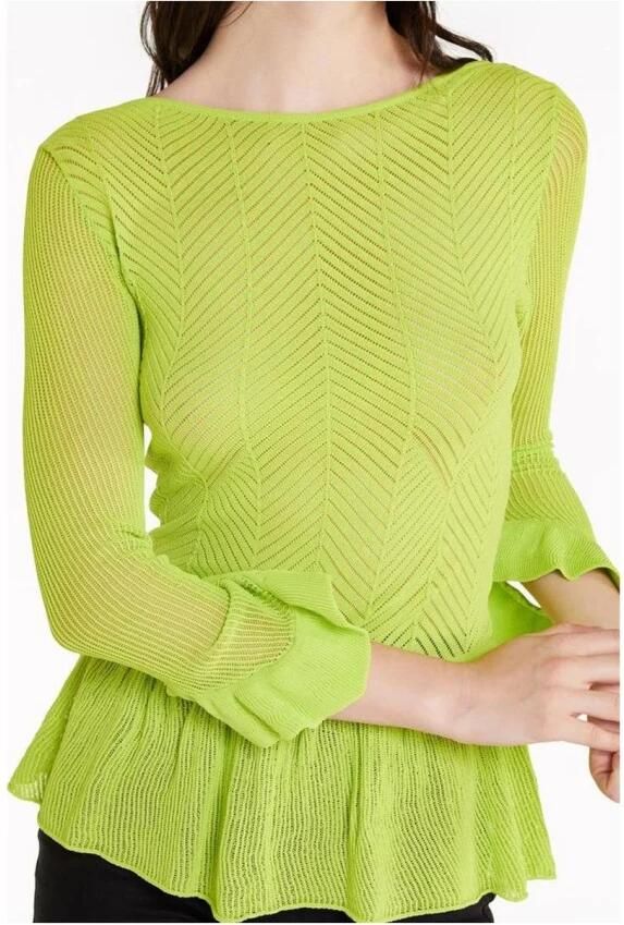 Patrizia Pepe Viscose Sweatshirt met Geribbelde Boorden en Ronde Hals - Foto 2