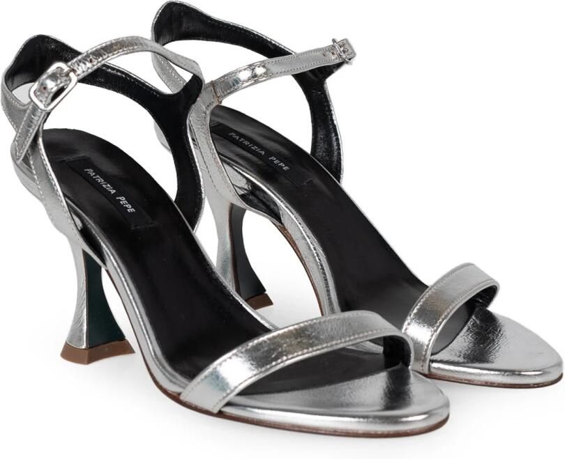 PATRIZIA PEPE Stijlvolle Sandalen met 9cm Hak Gray Dames - Foto 4