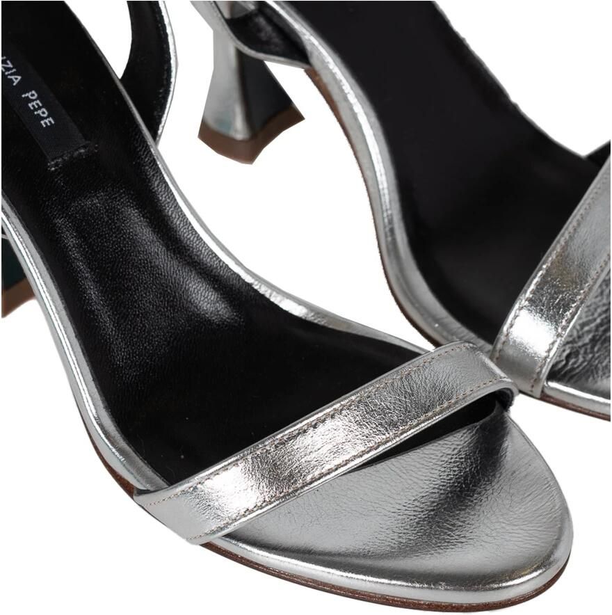 PATRIZIA PEPE Stijlvolle Sandalen met 9cm Hak Gray Dames - Foto 2