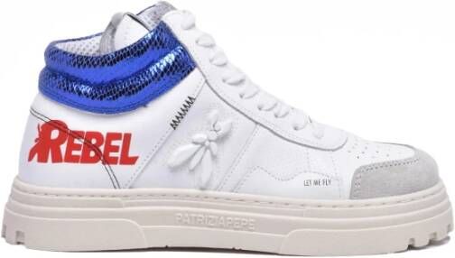 Patrizia Pepe Rebel Sneakers van leer en rubber