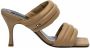 PATRIZIA PEPE Sandalen Square quilted Mules in beige - Thumbnail 4