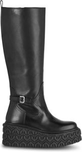 PATRIZIA PEPE Urban Leren Bikerlaarzen Zwart Dames
