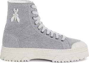 PATRIZIA PEPE Veterschoenen voor modebewuste vrouwen Grijs Dames