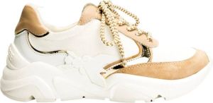 PATRIZIA PEPE Vetersneakers met ronde neus Wit Dames
