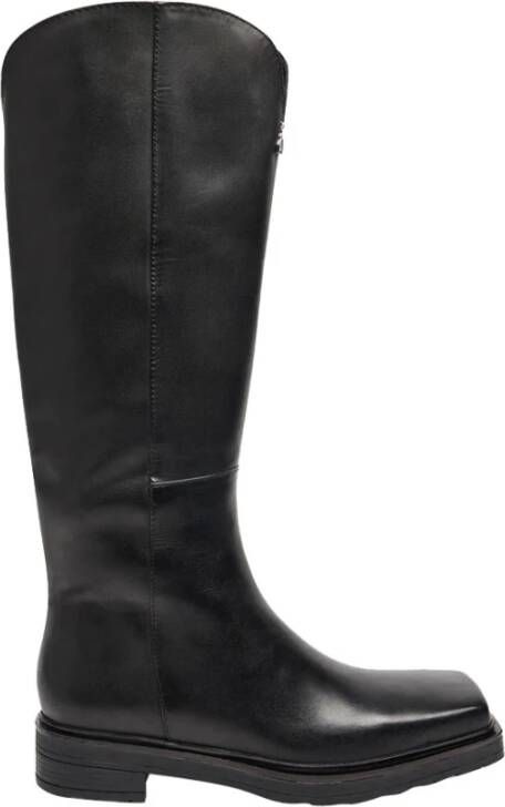 Patrizia Pepe Zwarte platte schoenen met hartuitsnijding