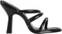 Patrizia Pepe Zwarte leren sandalen met Fly Rivets - Thumbnail 1