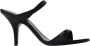 Patrizia Pepe Zwarte leren slingback hakken - Thumbnail 1