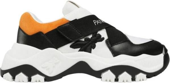 PATRIZIA PEPE Zwarte&Oranje Sneakers Multicolor Dames