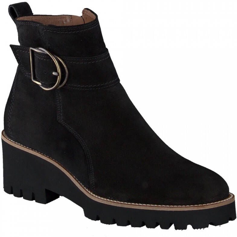 PAUL GREEN Enkellaarsjes Dames 9763 Maat: 37 5 Materiaal: Suède Kleur: Zwart - Foto 6