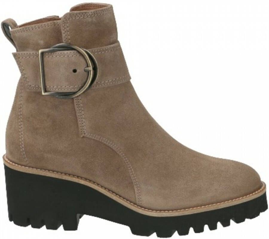 PAUL GREEN Enkellaarsjes Dames 9763 Maat: 38 Materiaal: Suède Kleur: Taupe - Foto 15