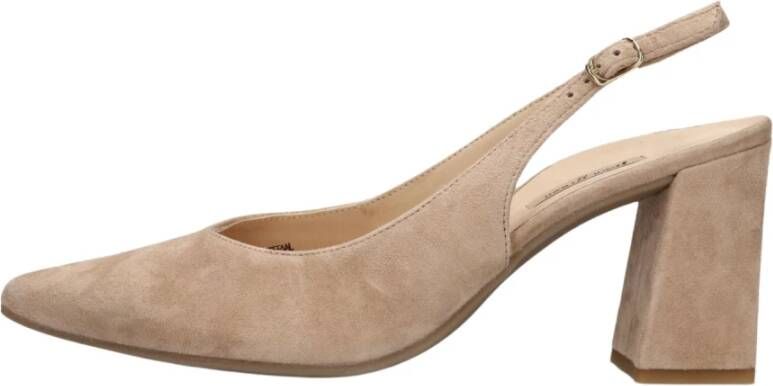 Paul Green Beige Suède Pumps 6101 Beige Dames