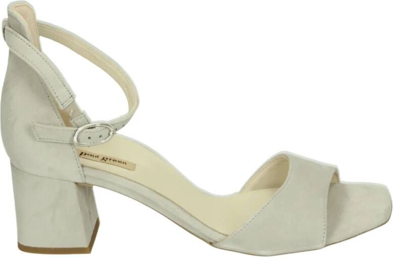 PAUL GREEN Sandalen met Hak Dames 6140 40 5 Suède Grijs