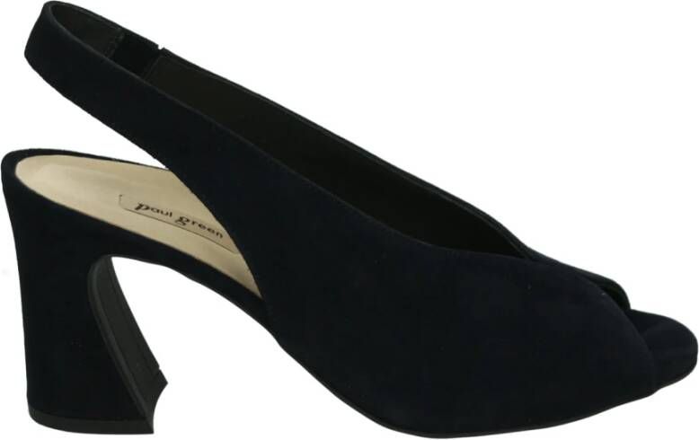 PAUL GREEN Slingbacks Dames 6038 Suède Blauw