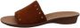 Paul Green Bruine Instap Sandalen Brown Dames - Thumbnail 2