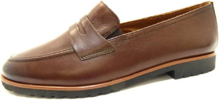 Paul Green Bruine Leren Schoenen Brown Dames