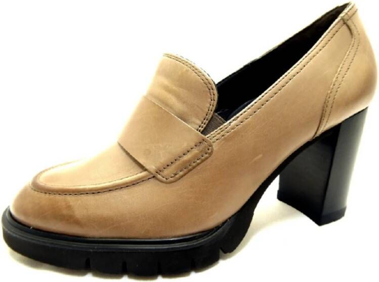 Paul Green Bruine Leren Schoenen Brown Dames