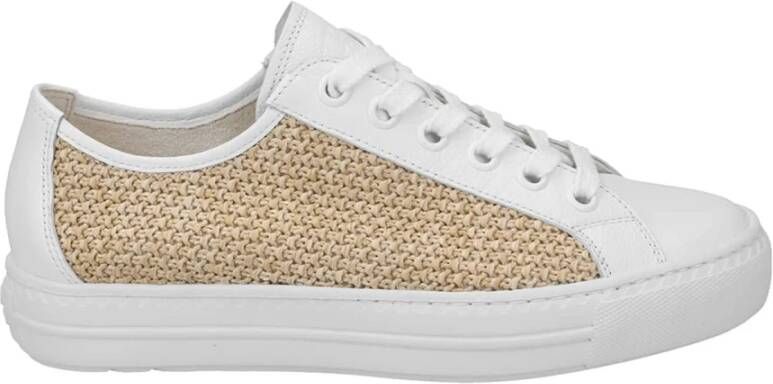 Paul Green Casual witte veterschoenen voor dames