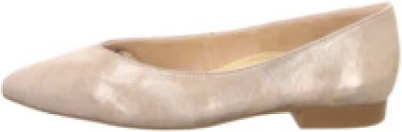 Paul Green Champagne Dames Ballerina's Elegant Slip-On Schoenen