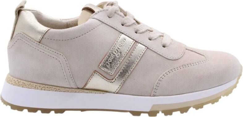 PAUL GREEN Lage Sneakers Dames 5392 Suède Beige