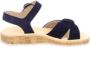 Paul Green Klassieke Blauwe Sandaal Velours Leer Blue Dames - Thumbnail 10