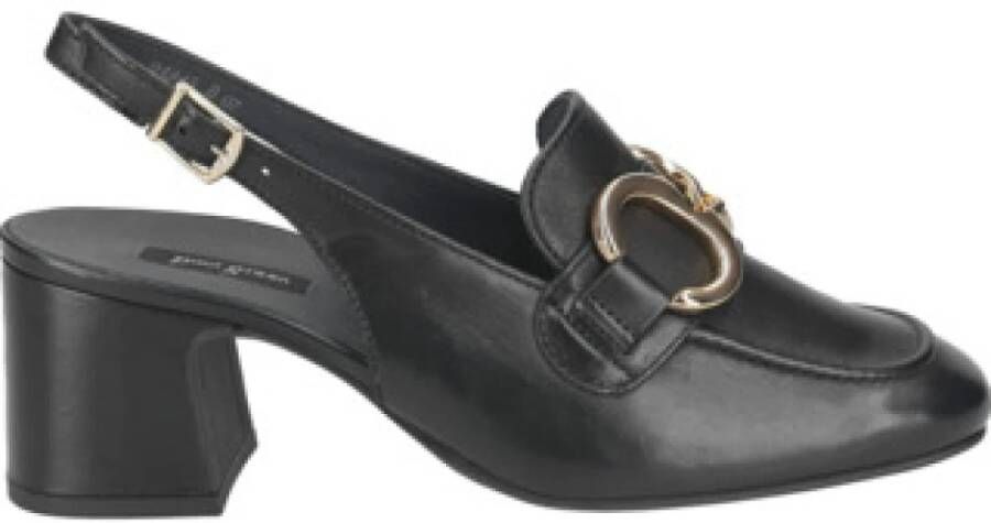 Paul Green Comfortabele Pumps in Zwart Leer