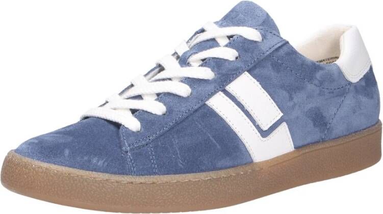 Paul Green Fluwelen Veterschoenen voor Vrouwen