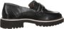 Paul Green Klassieke Zwarte Leren Schoenen Black Dames - Thumbnail 1