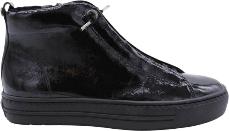 Paul Green Zwarte hoge sneakers stijlvol model