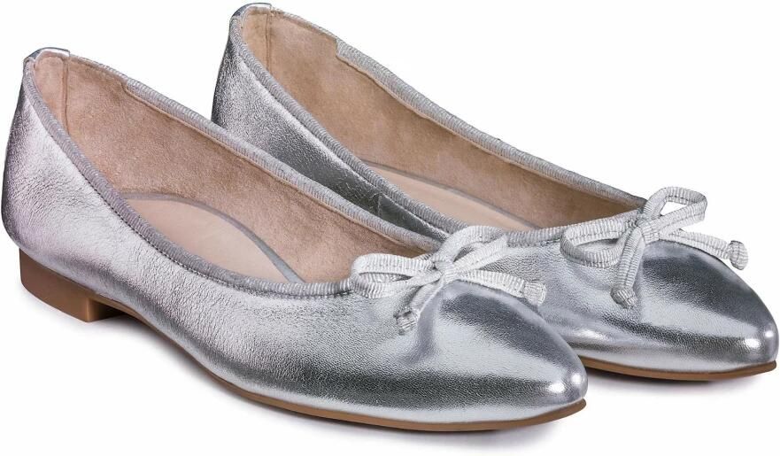 Paul Green Gestempeld Leren Ballerina's Pink Dames - Foto 3