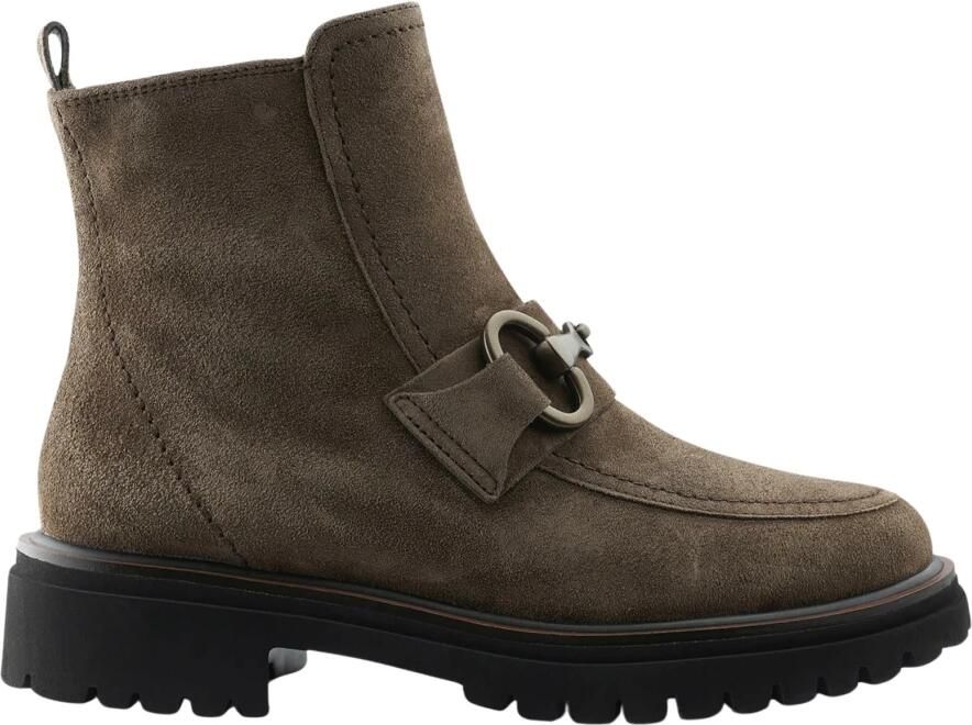 PAUL GREEN Enkelboots Dames 8024 Suède Taupe