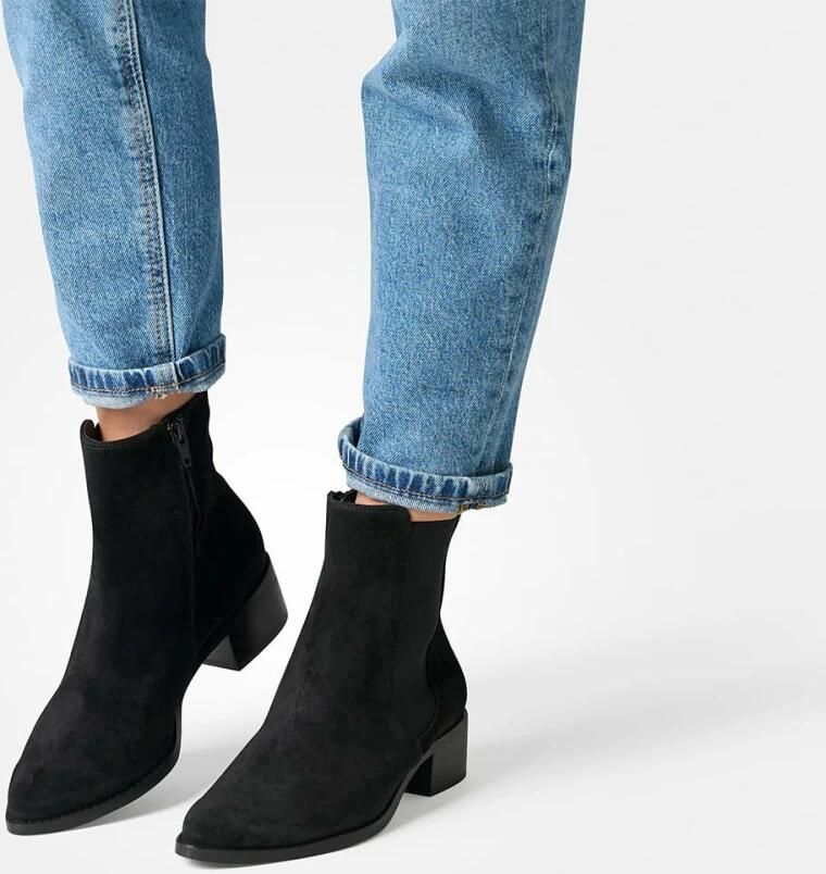 PAUL GREEN Enkellaarsjes Dames 8271 Maat: 37 Materiaal: Suède Kleur: Zwart - Foto 4