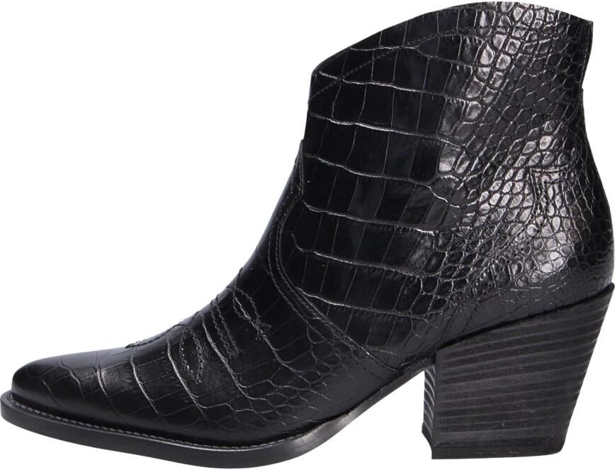 Paul Green 9666 Enkellaarsjes Enkelboots Dames Zwart - Foto 2