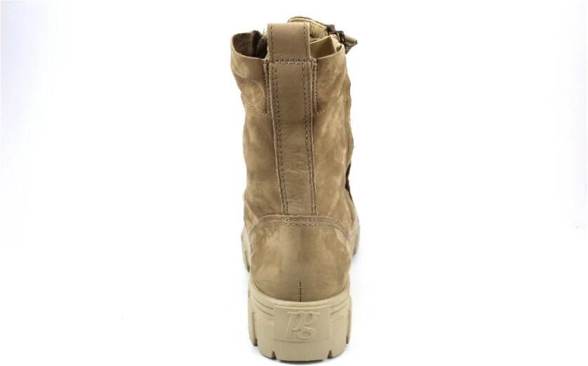 Bruin Tinten 9970 Veterboots Laarzen Met Veters Dames Taupe - Foto 4