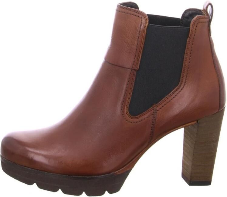 Paul Green 9683 Enkellaarsjes Enkelboots Dames Cognac - Foto 2